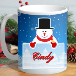 Custom Snowman Mug